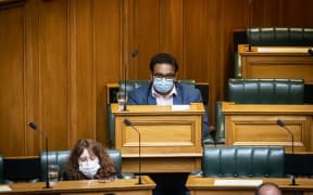 Dr Gaurav Sharma occupies his new seat in the debating chamber as an independent MP