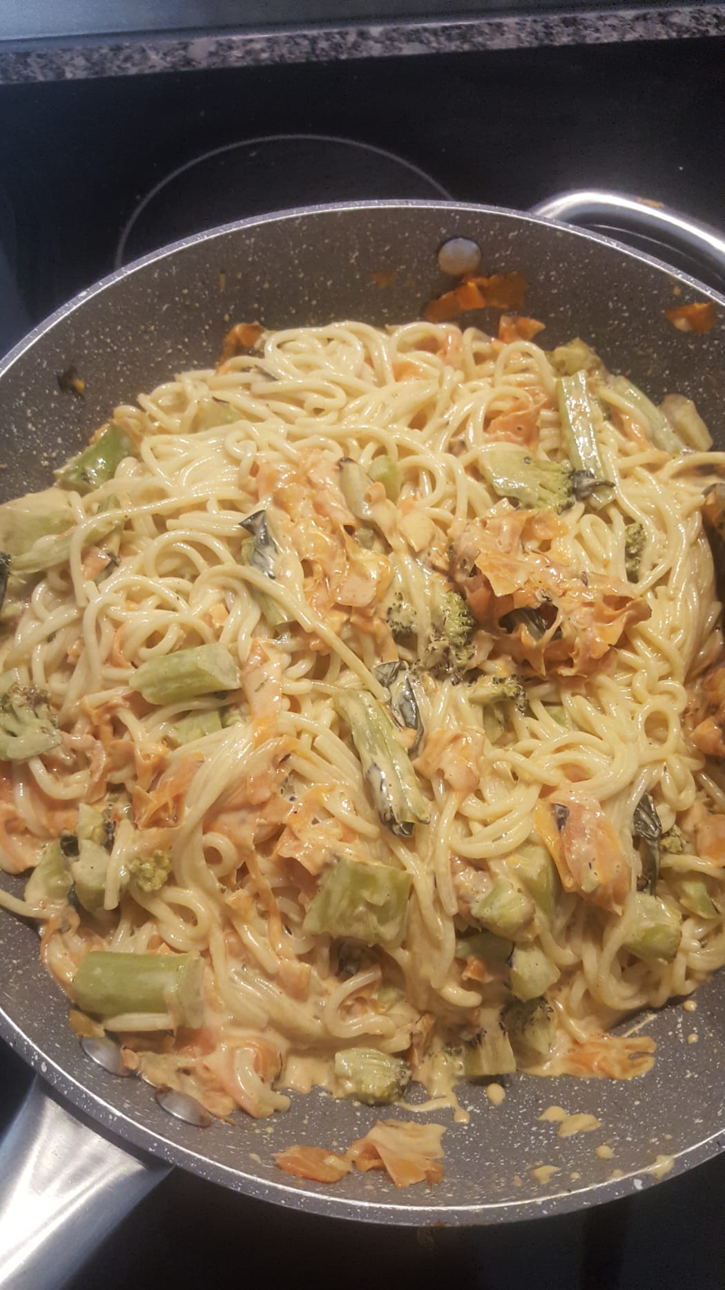 Carbonara with veges