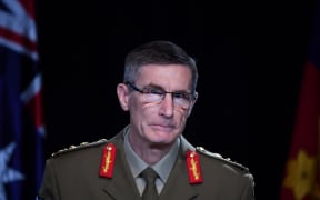 Chief of the Australian Defence Force (ADF) General Angus Campbell delivers the findings from the Inspector-General of the Australian Defence Force Afghanistan Inquiry, in Canberra on 19 November 2020.