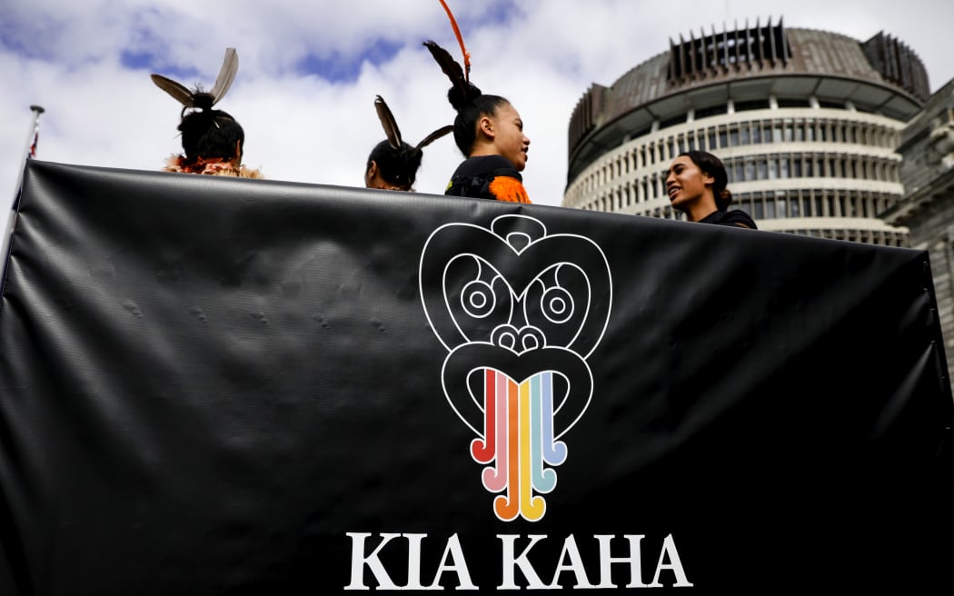 Māori language week parade in Wellington