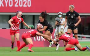 Portia Woodman during New Zealand v ROC, Tokyo 2020 Olympic Games Rugby Women's Quater Final match at Tokyo Stadium, Tokyo, Japan on Manday 30th July 2021.
Mandatory credit: @ Kenji Demura / www.photosport.nz