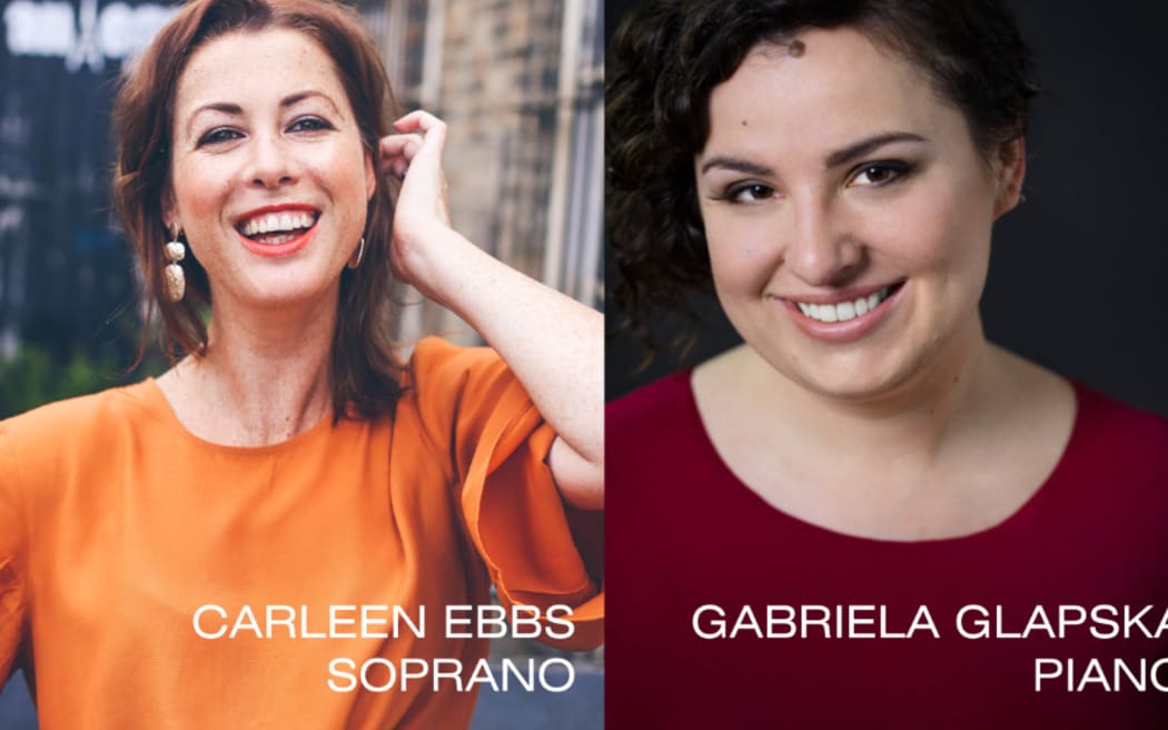 Soprano Carleen Ebbs (rt), pianist Gabriela Glapska