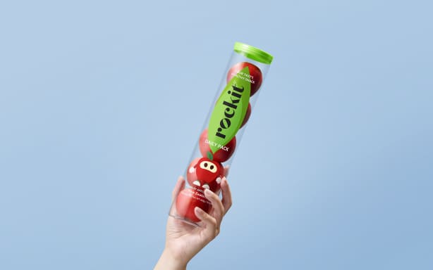 finance news A tube of Rockit apples.