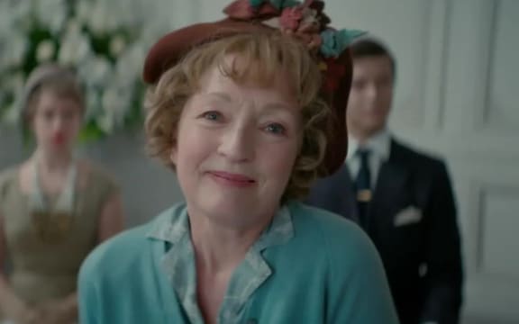 Lesley Manville in the 2022 film Mrs Harris Goes to Paris.