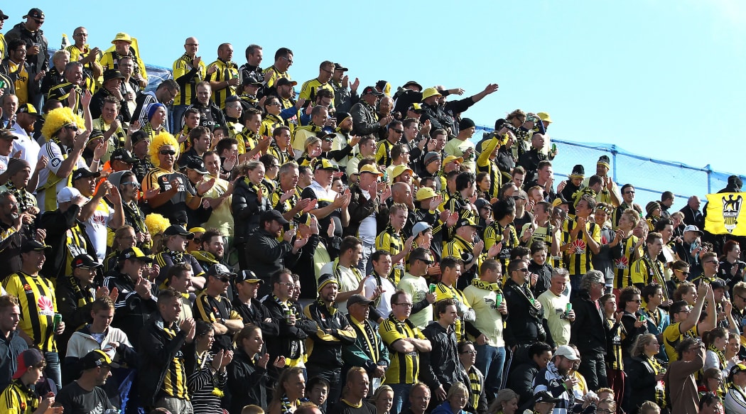 Phoenix fans applaud their team at the Hutt Rec