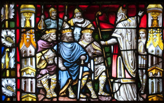 St Patrick preaching to the kings. Carlow Cathedral, Ireland