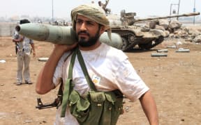 A supporter of the Yemeni separatist Southern Movement in the city of Aden on 6 April.