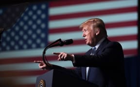 US President Donald Trump speaks during a 'Evangelicals for Trump' campaign event held at the King Jesus International Ministry on January 03, 2020 in Miami, Florida.