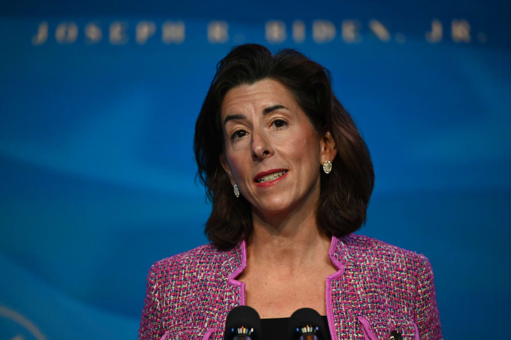 Rhode Island Governor Gina Raimondo, nominee for Secretary of Commerce. JIM WATSON / AFP