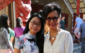 MLA Wang Feng-Feng and Rebecca Needham, Director, Confucius Institute, Victoria University.