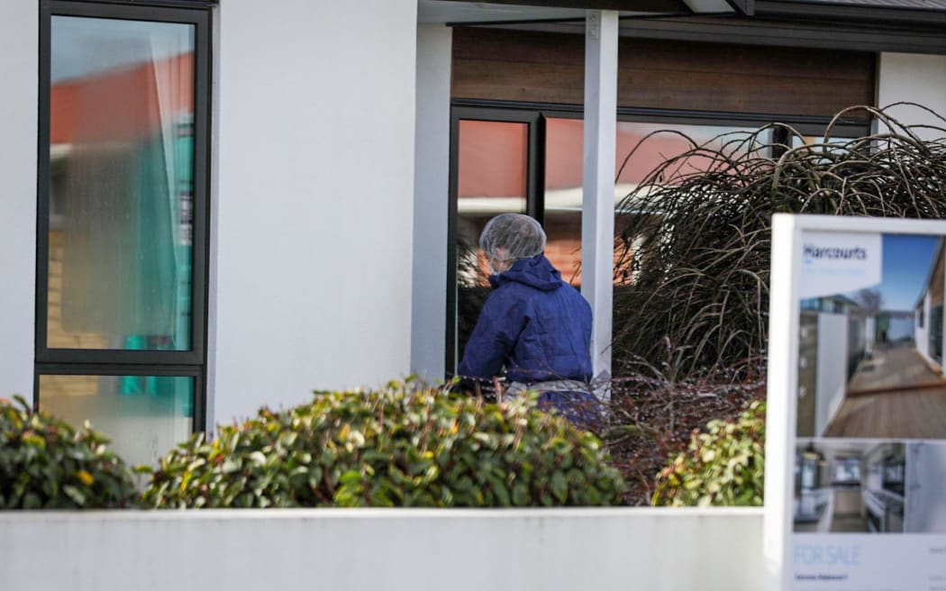 Police are conducting a forensic examination at a house on Trevor Street in Christchurch's Hornby in relation to the disappearance of missing real estate agent Yanfei Bao. Picture taken on 25 July, 2023.