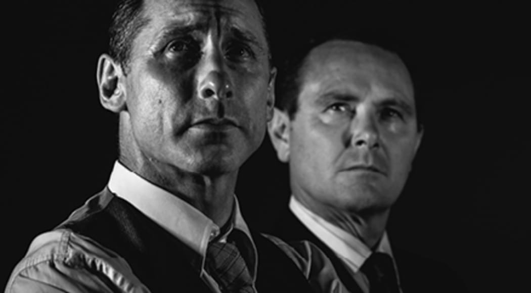 Edwin Wright and Stephen Lovatt as Sir John Hunt and George Lowe in Everest Untold