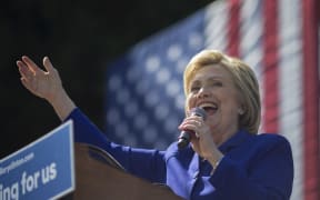 Democratic presidential candidate Hillary Clinton