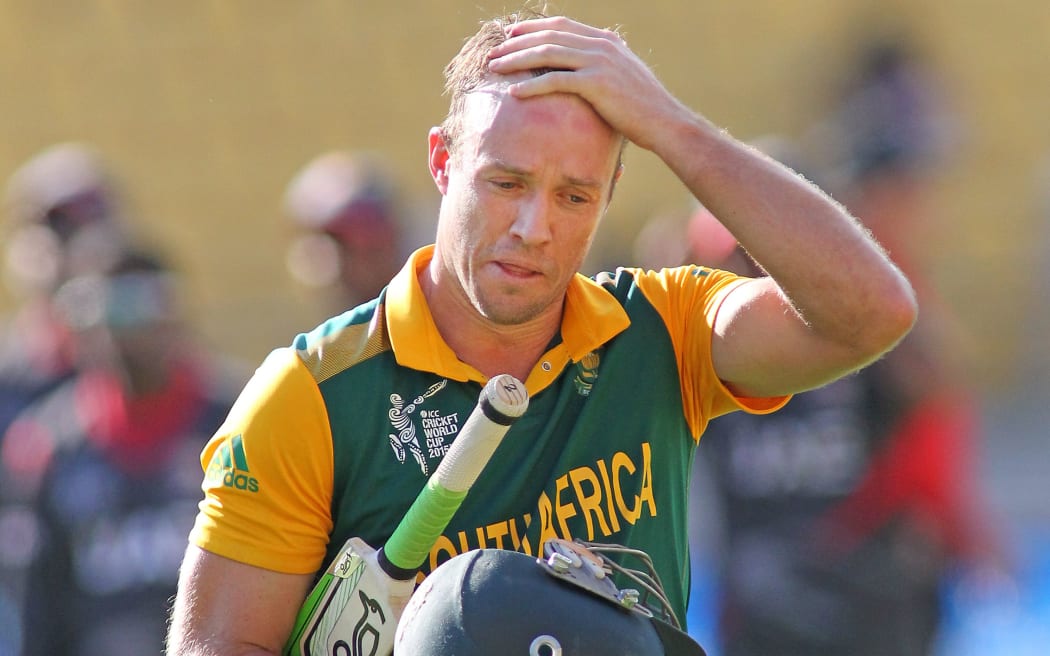 The South Africa cricket captain AB de Villiers.