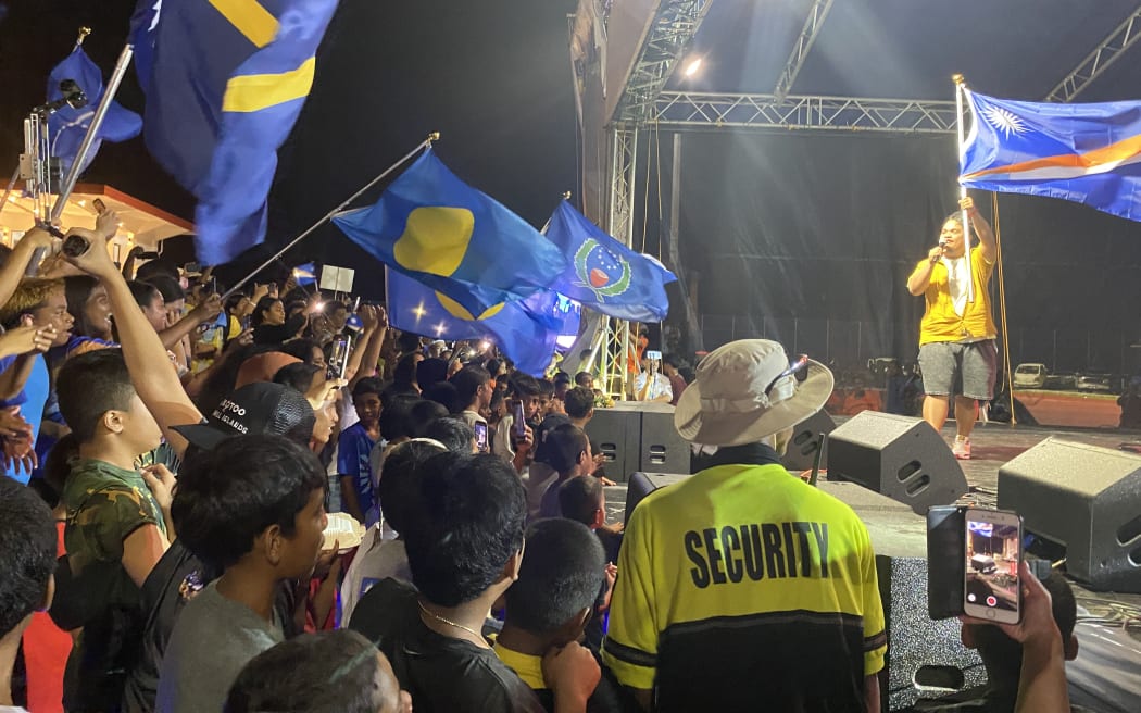 Music and dance were the highlights of the opening ceremony of the Micronesian Games in Majuro on Saturday. One of the performers, Marshallese TikTok star Gooney Jibs (Ricardo Kejon), carried the Marshall Islands flag on stage, inspiring the athletes to get excited about the Games.