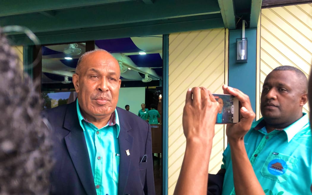 iTaukei Affairs Minister, Ifereimi Vasu on Bau Island.