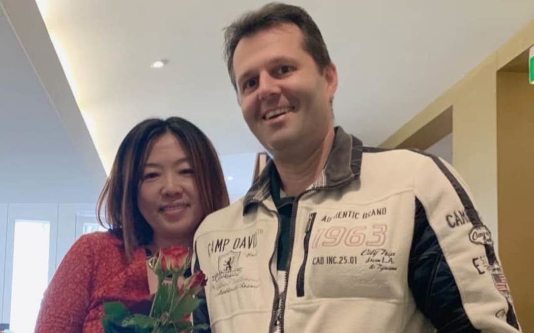 Vivian Xiong and her husband Klaus Kappeler.