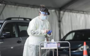 Hataitai Park Covid-19 testing centre - Wellington in alert level 2 on 24 June 2021
