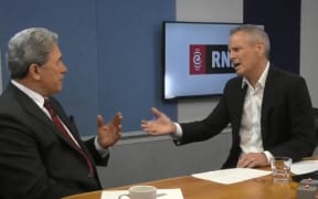 Guyon Espiner interviewing Winston Peters for the Election 2017 Leader Interviews.
