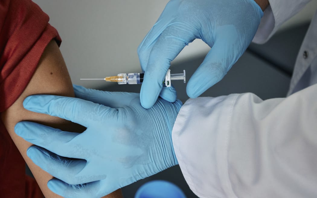 Childhood vaccination. (Photo by PEAKSTOCK / SCIENCE PHOTO LIBRAR / LDA / Science Photo Library via AFP)