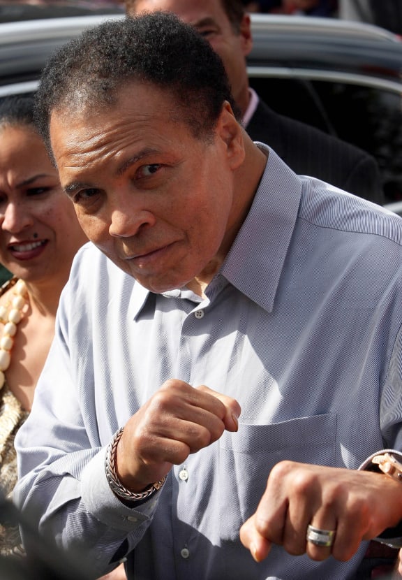 Muhammad Ali Visits Ennis in County Clare, Ireland, 1 Septmeber 2009.