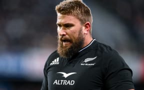 All Blacks prop Aidan Ross plays against Ireland in Dunedin, 9 July 2022. Mandatory credit: © Steve McArthur / www.photosport.nz