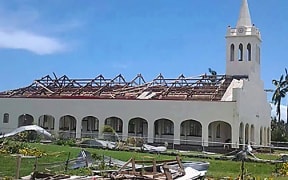 The Free Wesleyan Church of Tonga building in Tongaleleka village on Lifuka Island.
