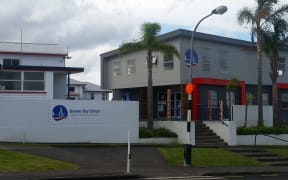 An entrance to Browns Bay School on the North Shore in Auckland.
