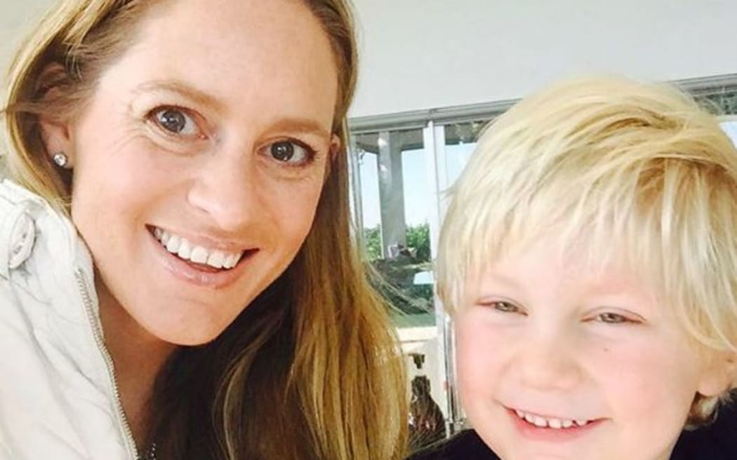Claire Deeks and her son Dom
