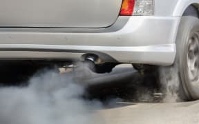 Air pollution from a car's exhaust pipe (file photo)