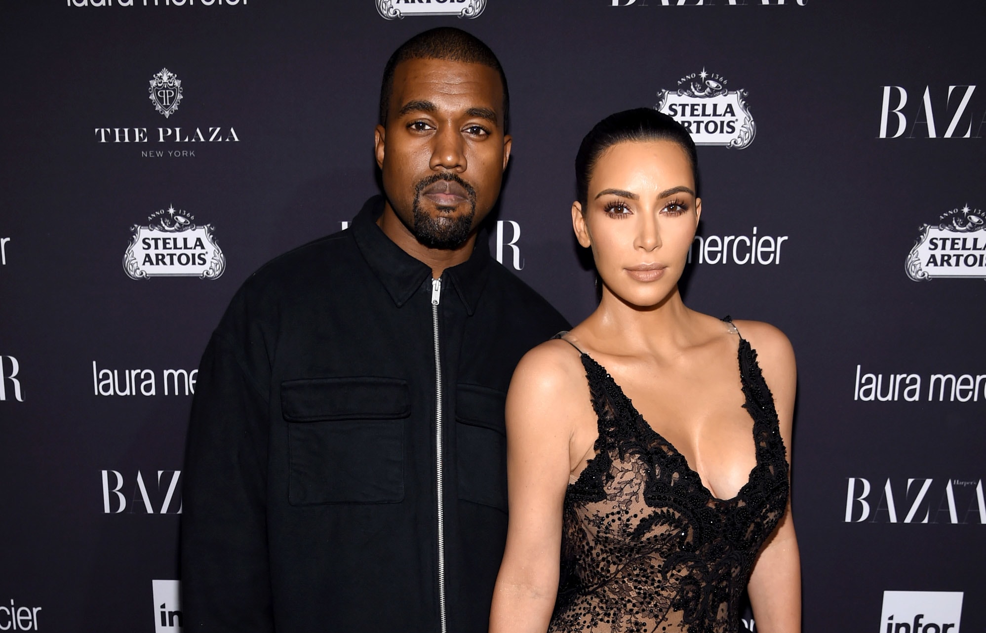 Kanye West and Kim Kardashian at an event in New York, 9 September 2016.