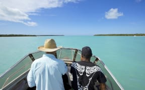 A fishing boat off Isle of Pines in New Caledonia