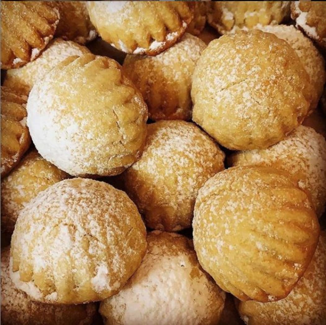 Maamoul cookies made by Damascus restaurant in Brooklyn, Wellington.
