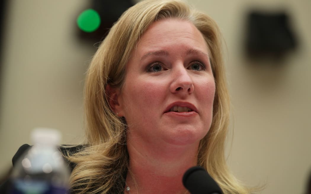 WASHINGTON, DC - SEPTEMBER 24: Elizabeth Neumann, Assistant Homeland Security Secretary for Threat Prevention and Security Policy in the Office of Strategy, Policy and Plans, testifies Capitol Hill in Washington, DC.