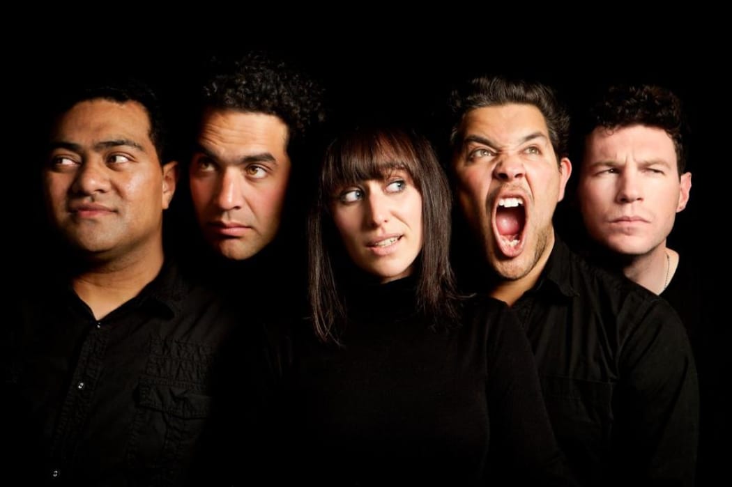 Christchurch band Dukes, Lauren and Matt Barus centre