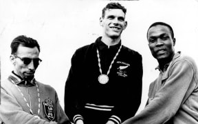 Peter Snell wins gold at the Rome Olympics for the mens 800m, 1960.