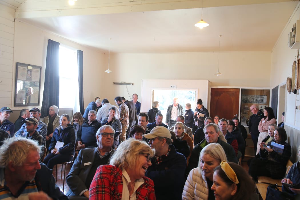 About 80 people attended one of three community meetings around the flood recovery on Tuesday.