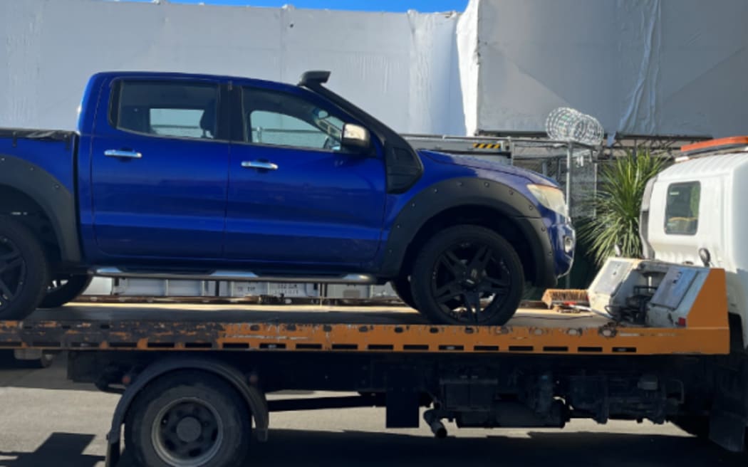 Vehicle seized during police operation breaking up drug ring in Hawke's Bay and Auckland