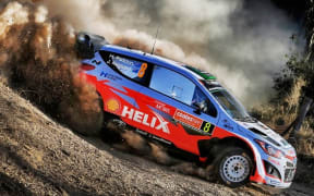Hayden Paddon at Rally Australia, 2015.