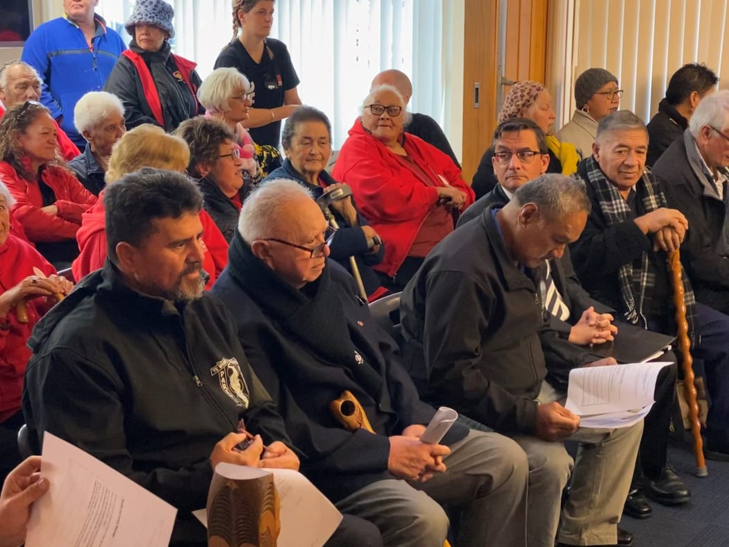 Ngāruahine and Ngāti Ruanui delegations were in the front row at Stratford District Council's Māori ward vote