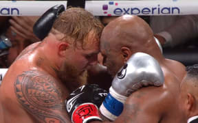 Jake Paul and Mike Tyson. 2024.