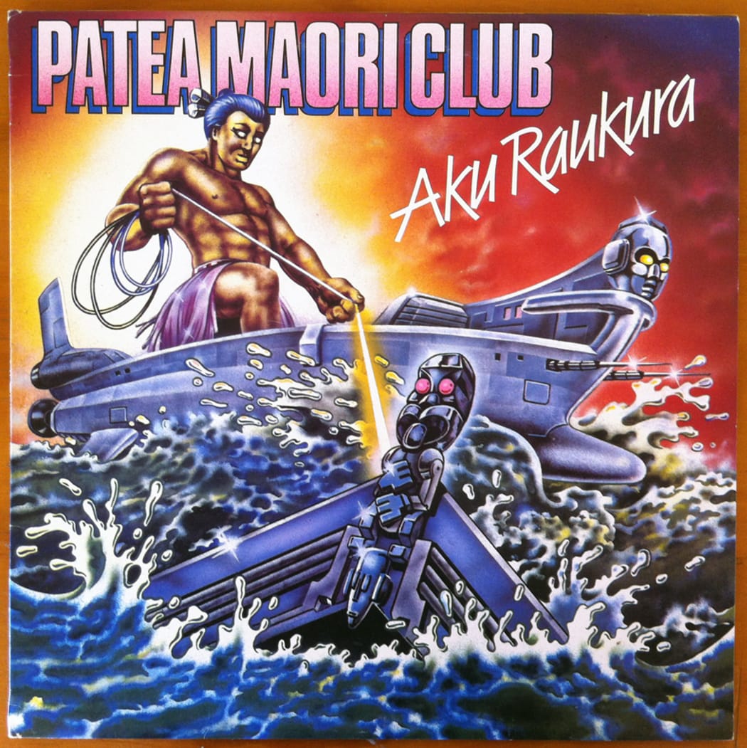 The cover of Patea Maori Club’s Aku Raukura LP designed by Joe Wylie.