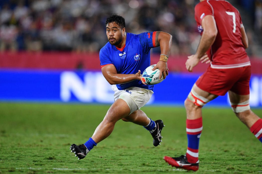 Manu Samoa hooker Ray Niuia featured in all four pool matches during the 2019 Rugby World Cup.