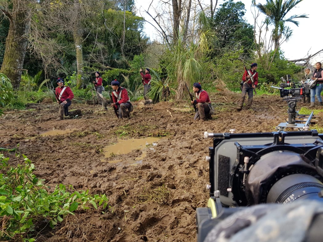 Ruapekapeka re-enactment for Great Southern Television, 2017