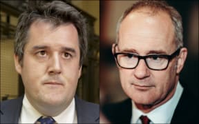 National's transport spokesperson Chris Bishop and Transport Minister Phil Twyford.