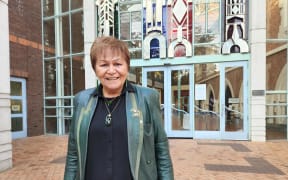 Ngāti Whātua chairperson Dame Naida Glavish at the Auckland High Court during a hearing on the abolition of a Māori ward in Kaipara District.