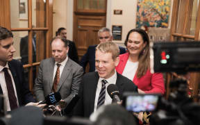 Chris Hipkins has retained leadership of the Labour Party after its 2023 election loss.
