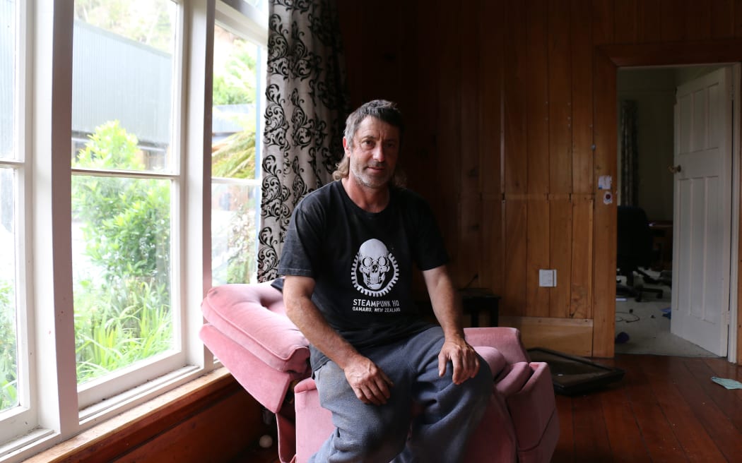Rodney Hugh Clark, owner of Nin's Bin caravan, Kaikoura
