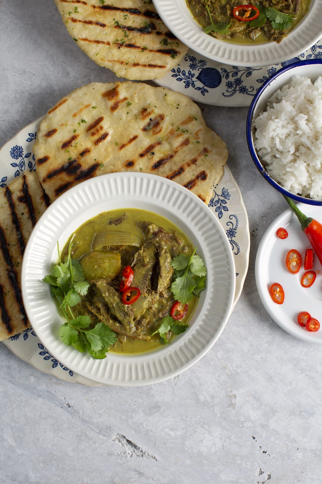 Yellow duck curry