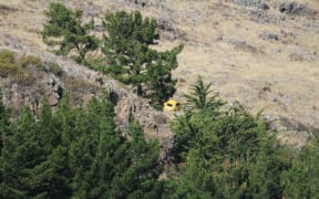 A car has gone down a bank on Summit Road in Christchurch's Port Hills.